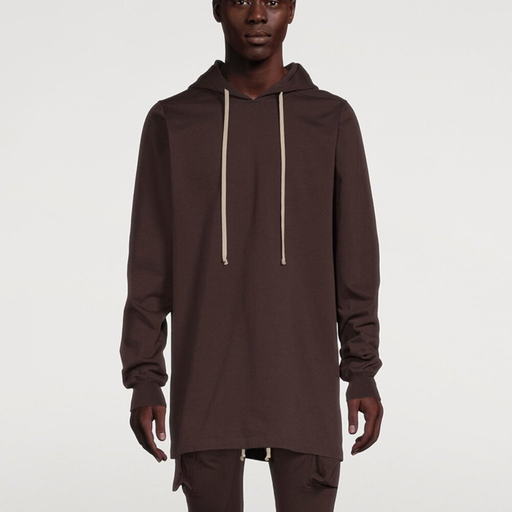 BNWT SS22 RICK OWENS "FOGACHINE" LONG HOODIE OX BLOOD S